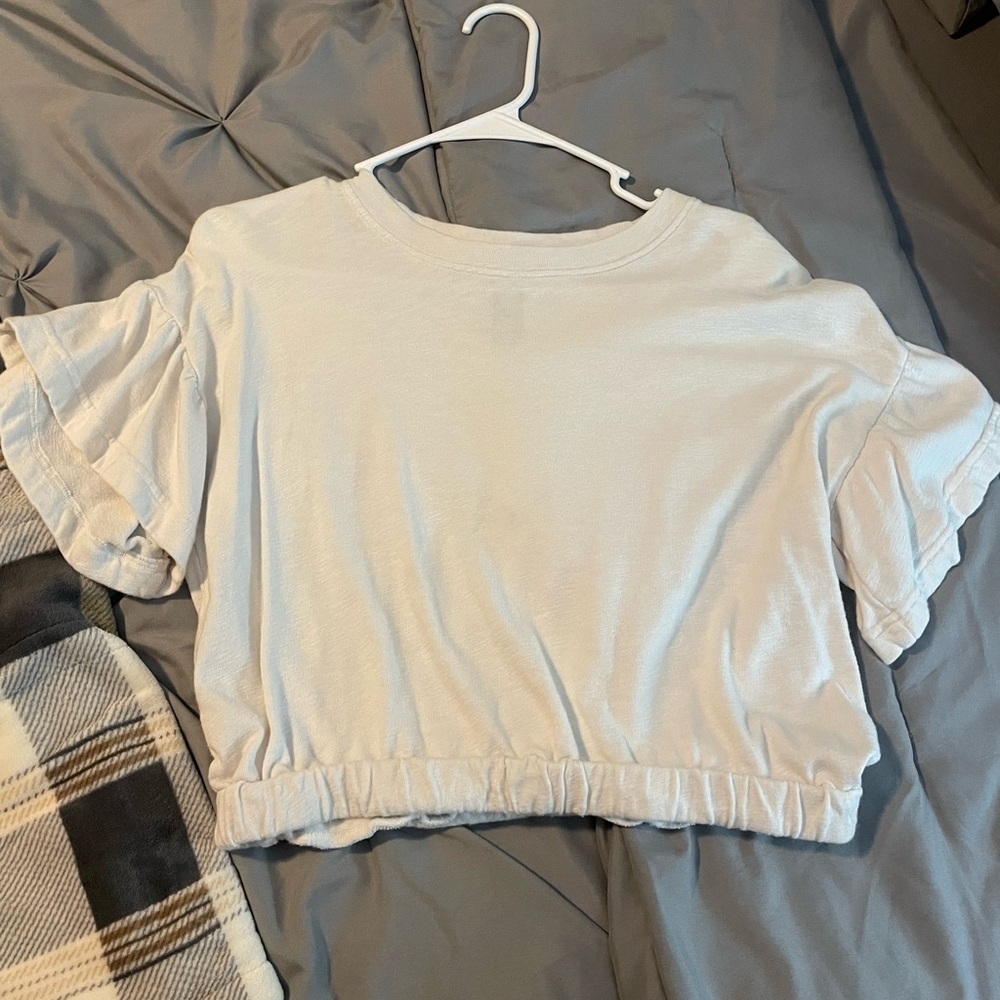 Bobi Cream Textured Top
